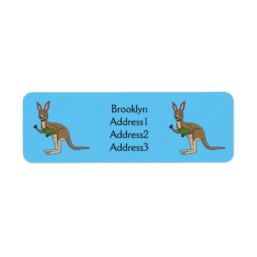 Niedliche glückliche australische Kangaroo-Abbildu (Vorne)