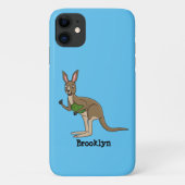 Niedliche glückliche australische Kangaroo-Abbildu Case-Mate iPhone Hülle (Rückseite)