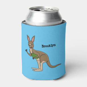 Niedliche glückliche australische Kangaroo-Abbildu Dosenkühler