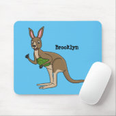 Niedliche glückliche australische Kangaroo-Abbildu Mousepad (Mit Mouse)