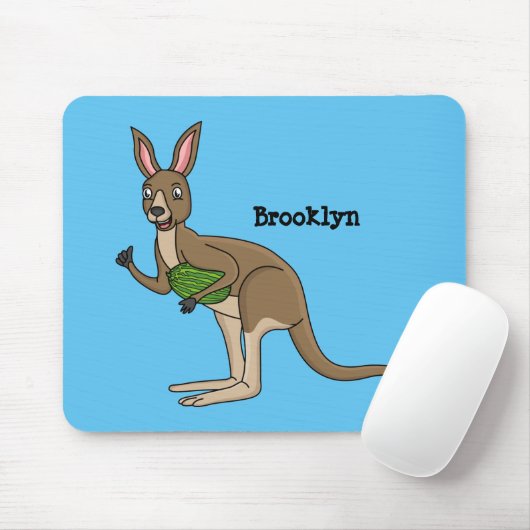 Niedliche glückliche australische Kangaroo-Abbildu Mousepad (Mit Mouse)