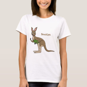 Niedliche glückliche australische Kangaroo-Abbildu T-Shirt