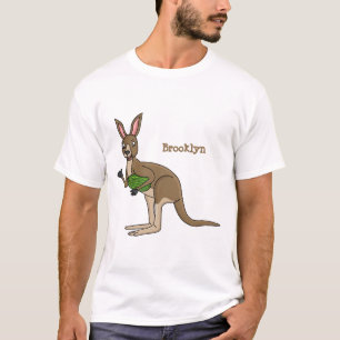 Niedliche glückliche australische Kangaroo-Abbildu T-Shirt