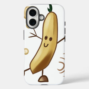 Niedliche glückliche Banane iPhone 16 Hülle