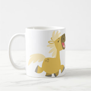 Niedliche glückliche Cartoon-Pony-Tasse Kaffeetasse