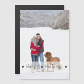 NIEDLICHE glückliche Ferien | FERIENFOTO Magnetkarte (Vorne/Hinten)