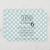 Niedliche glückliche Gesichter Einladung (Vorne/Hinten)