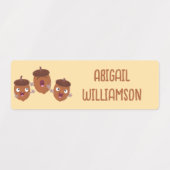 Niedliche glückliche Hörner singen Cartoon persona Etiketten (Design 1)