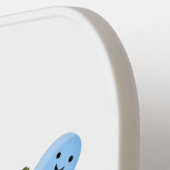 Niedliche glückliche Jellybohnen springende Cartoo Pickleball Schläger (Linke Seite)