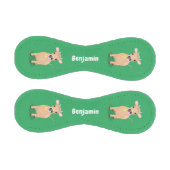 Niedliche glückliche Jersey-Kuh und Blume Cartoon Baseball (Paneele)