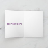 Niedliche glückliche Jersey Kuh und Blume Cartoon  Karte (Innenseite)