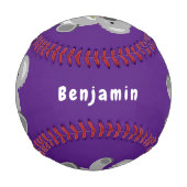 Niedliche glückliche koala schwingende Cartoon-Abb Baseball (Rückseite)