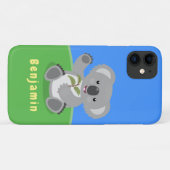 Niedliche glückliche koala schwingende Cartoon-Abb Case-Mate iPhone Hülle (Rückseite (Horizontal))