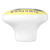 Niedliche glückliche koala schwingende Cartoon-Abb Keramikknauf (Seitenansicht)