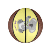 Niedliche glückliche koala schwingende Cartoon-Abb Mini Basketball (Vertikal)