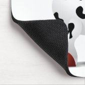 Niedliche glückliche Kuh-Cartooncharaktere Mousepad (Ecke)