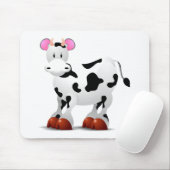 Niedliche glückliche Kuh-Cartooncharaktere Mousepad (Mit Mouse)