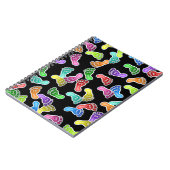 Niedliche glückliche lächelnde Fuß-Tapete Notizblock (Linke Seite)