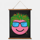 NIEDLICHE GLÜCKLICHE MENSCHEN! WANDTEPPICH MIT HOLZRAHMEN (Vorderseite 2)