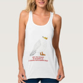 Niedliche glückliche Möwe mit Pommes frites Tank Top (Vorderseite)