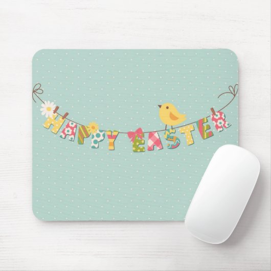 Niedliche glückliche Ostern-Karte Mousepad (Mit Mouse)