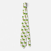 Niedliche glückliche Schildkröte mit Weihnachtsman Krawatte (Vorderseite)