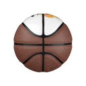 Niedliche glückliche Sonnenblumen lächelnd Cartoon Mini Basketball (Rechts)