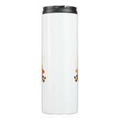 Niedliche glückliche Sterne & Bohnen Kaffee Lover  Thermosbecher (Rückseite)