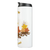 Niedliche glückliche Sterne & Bohnen Kaffee Lover  Thermosbecher (Nach rechts gedreht)