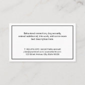 Niedliche glückliche Welpen Visitenkarte (Rückseite)