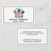 Niedliche glückliche Welpen Visitenkarte (Vorne/Hinten)