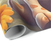 Niedliche Glücksspielgiraffe Geschenkpapier (Rolleneckpunkt)