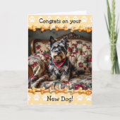 Niedliche Glückwünsche auf Ihrem neuen schottische Karte (Vorderseite)