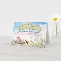 Niedliche Glückwünsche Baby Girl Anreise Princess 