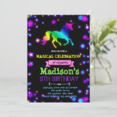 Niedliche Glühen Einladung (Stehend Vorderseite)