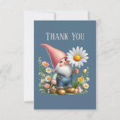 Niedliche GNOME-Add-Nachricht Danke Karte (Vorderseite)