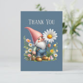 Niedliche GNOME-Add-Nachricht Danke Karte (Stehend Vorderseite)