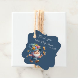 Niedliche Gnome Baby Duwer Fevor Tags Geschenkanhänger