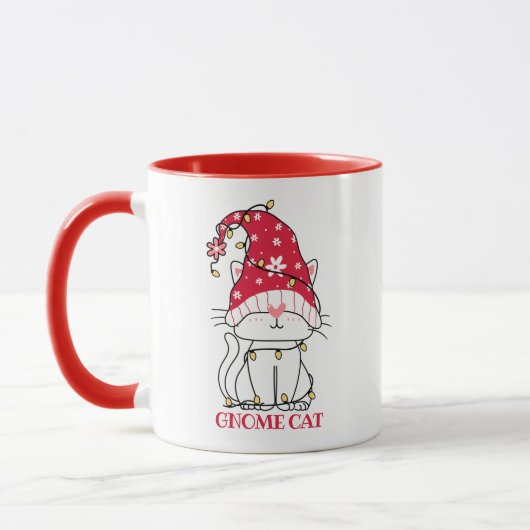 Niedliche Gnome-Cat-Tasse Tasse (Links)