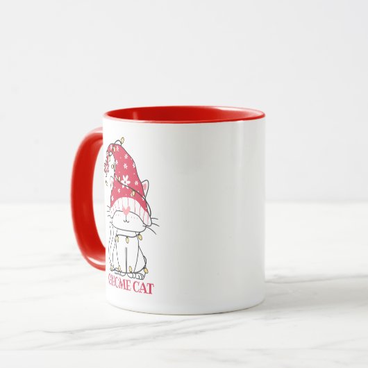 Niedliche Gnome-Cat-Tasse Tasse (Vorderseite Links)
