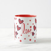 Niedliche Gnome Couple Name Valentine Tasse (Zentrum)