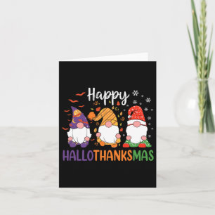 Niedliche Gnome fallen Halloween Girls Happy Hallo Karte