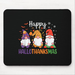 Niedliche Gnome fallen Halloween Girls Happy Hallo Mousepad