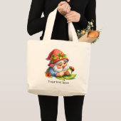 Niedliche Gnome-Gärtnern Große Jumbo Stoffbeutel (Vorderseite (Produkt))