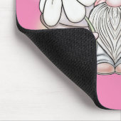 niedliche Gnome liebt Wortkunst Mousepad (Ecke)