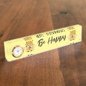 Niedliche Gnome mit Honig Namensplakette (Seite)