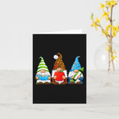 Niedliche Gnome Schüler lernen Spaß beim T-Shirt Karte (Gelbe Blume)