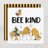 Niedliche Gnome und Bienenkarte (Vorne/Hinten)