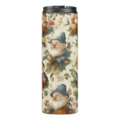 Niedliche Gnome und Blume Thermosbecher (Rückseite)