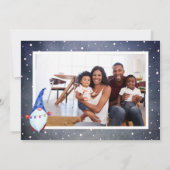 Niedliche Gnome und Santa | Fotokarte für den Urla (Rückseite)